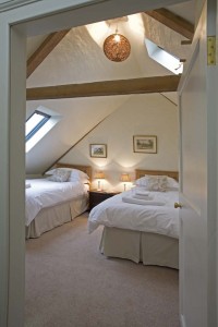 Attic bedroom 2, with twin beds, perfect for older children