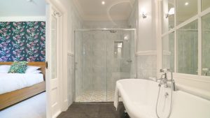 The en-suite bath and shower rooms are luxurious with high spec fittings