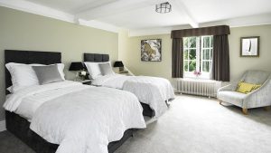 A glamorous bedroom for a blissful nights sleep. Bedroom 7 can be superking or twin