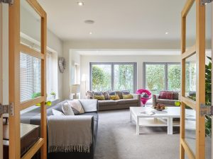 Put your feet up in the light and airy sitting room