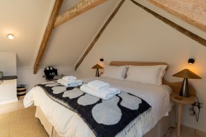 attic bedroom in manor house