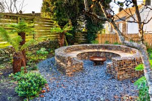 Firepit in party house